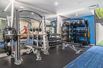 Fitness Center Weights at Crystal Square, Arlington